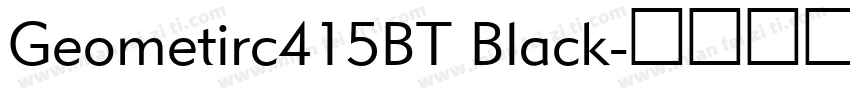 Geometirc415BT Black字体转换